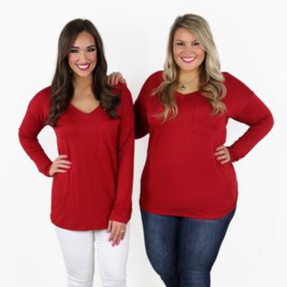 NWOT Emily Top in Red